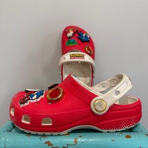 Crocs Sonic The Hedgehog Clog Red White Size 12